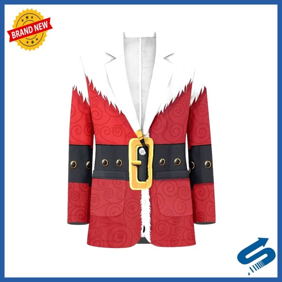 Men's Blazer Sport Coat with Pockets Polyester Business Casual